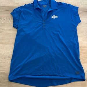 Bud Light Women's Blue Polo Shirt